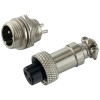 Авиационный разъем GX12 2Pin (штекер+гнездо)