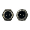 Авиационный разъем GX12 2Pin (штекер+гнездо)