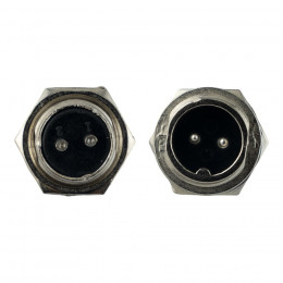 Авиационный разъем GX12 2Pin (штекер+гнездо)