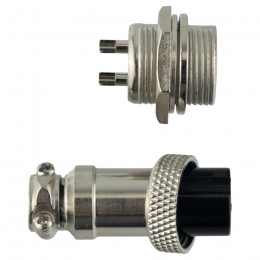 Авиационный разъем GX16 2Pin (штекер+гнездо)