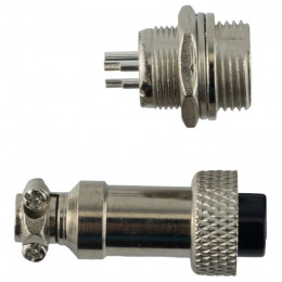Авиационный разъем GX12 3Pin (штекер+гнездо)
