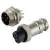 Авиационный разъем GX16 6Pin (штекер+гнездо)