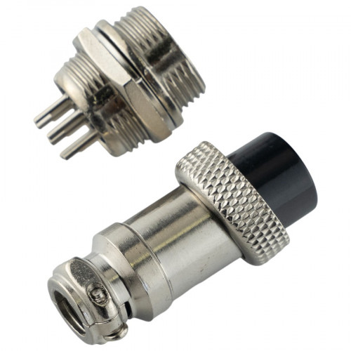 Авиационный разъем GX16 6Pin (штекер+гнездо)