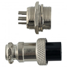 Авиационный разъем GX16 6Pin (штекер+гнездо)