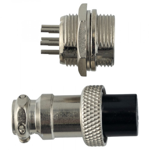 Авиационный разъем GX16 6Pin (штекер+гнездо)