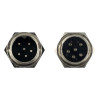 Авиационный разъем GX16 6Pin (штекер+гнездо)