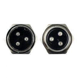 Авиационный разъем GX20 3Pin (штекер+гнездо)