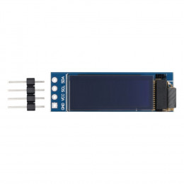 OLED дисплей 0.91" 128x32, I2C, Белый