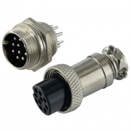 Авиационный разъем GX16 10Pin (штекер+гнездо)