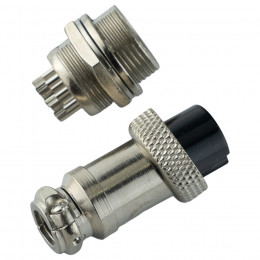 Авиационный разъем GX16 10Pin (штекер+гнездо)
