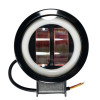 Линзовая LED фара (круглая, 2 диода) 9-30V