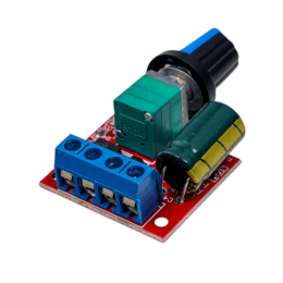 ШИМ регулятор оборотов двигателя, диммер HW-687 (4,5-35V, 5A)