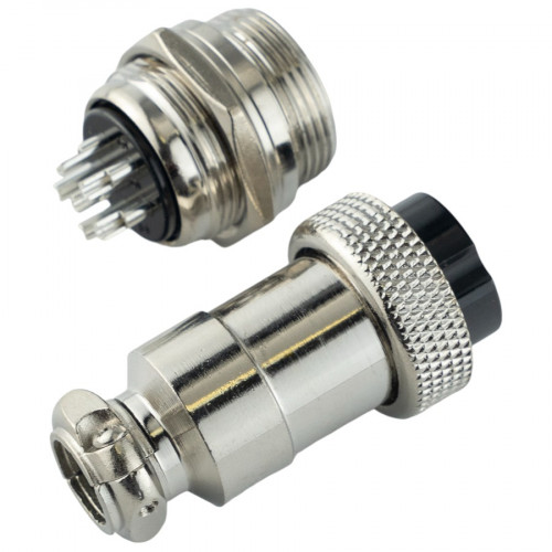 Авиационный разъем GX20 6Pin (штекер+гнездо)