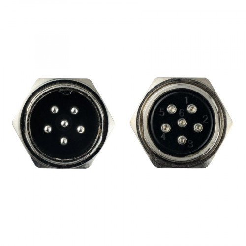 Авиационный разъем GX20 6Pin (штекер+гнездо)