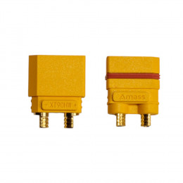 Силовой разъем Amass XT90HW-F + XT90HW-M (Мама-Папа) 90A 500В