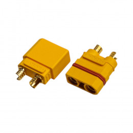 Силовой разъем Amass XT90HW-F + XT90HW-M (Мама-Папа) 90A 500В