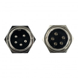 Авиационный разъем GX16 5Pin (штекер+гнездо)
