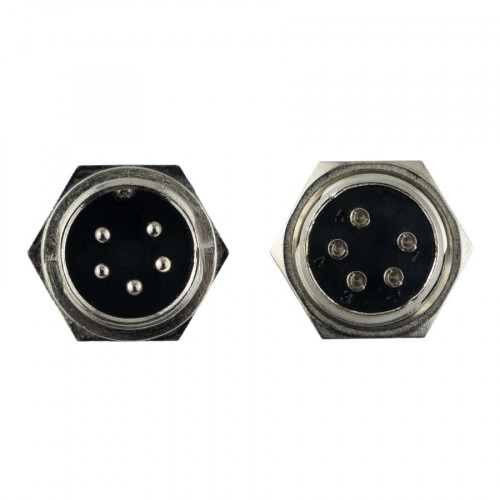 Авиационный разъем GX16 5Pin (штекер+гнездо)