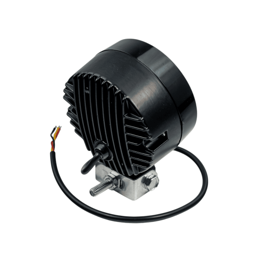 Линзовая LED фара (круглая, 2 диода) 12-80V