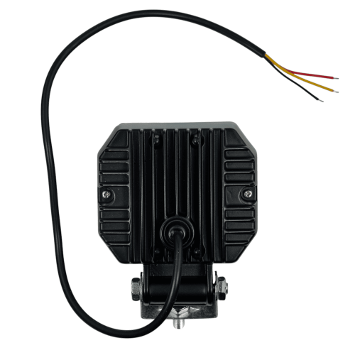 Линзовая LED фара (квадратная, 2 диода) 12-80V
