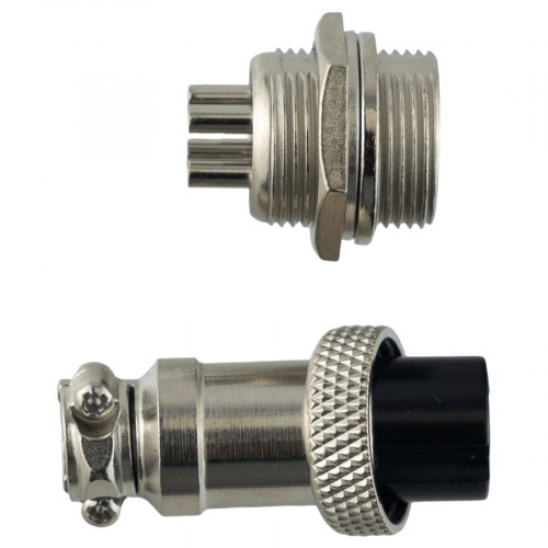 Авиационный разъем GX16 4Pin (штекер+гнездо)
