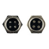 Авиационный разъем GX16 4Pin (штекер+гнездо)