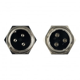 Авиационный разъем GX16 3Pin (штекер+гнездо)